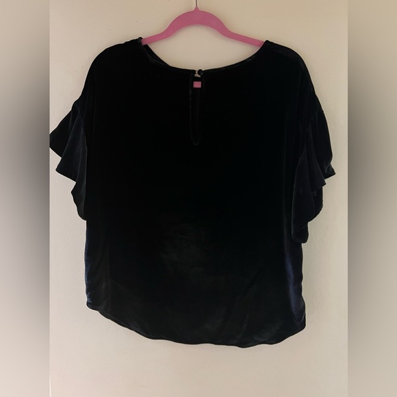 AG Adriano Goldschmied black velvet Clara top - Picture 3 of 5